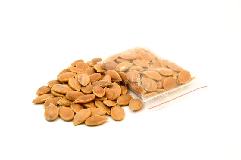 White Ground Pumpkin Seeds, Stock Photo Image of natural, background