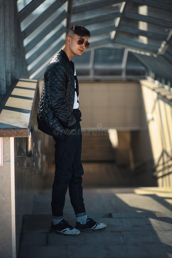 White Guy in Sunglasses on a Sunny Day. Lifestyle Stock Image Image