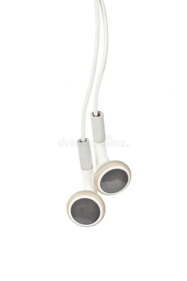 White Headphones stock image