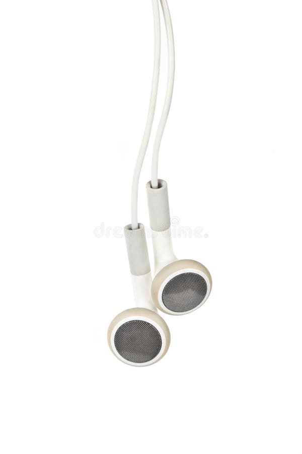 White Headphones, concept of digital music. Single mini stock images, royalty-free photos and pictures