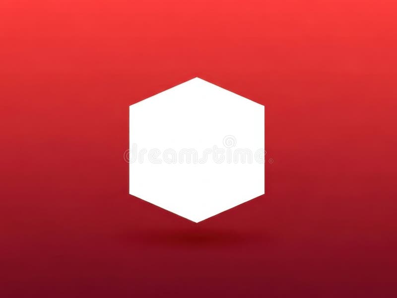 White hexagon icon isolated on white background vector illustration