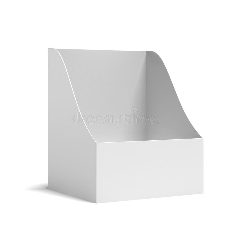 White holder for leaflets vector illustration