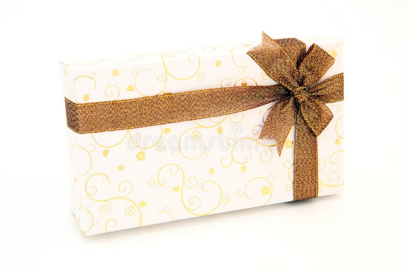 White holiday gift box stock photo. Image of season, decor 17407212