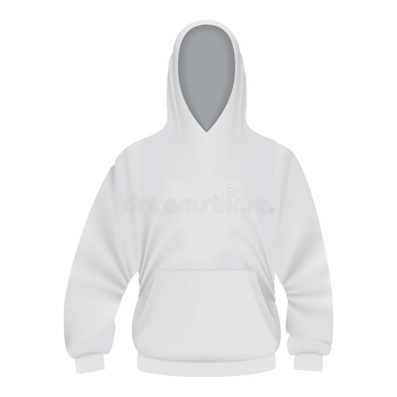 Download White Hoodie Mockup, Realistic Style Stock Vector ...