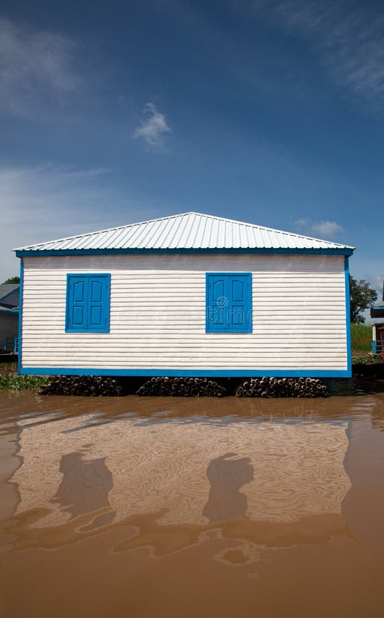 White House with Blue Shutters Stock Image Image of color, house 25615423