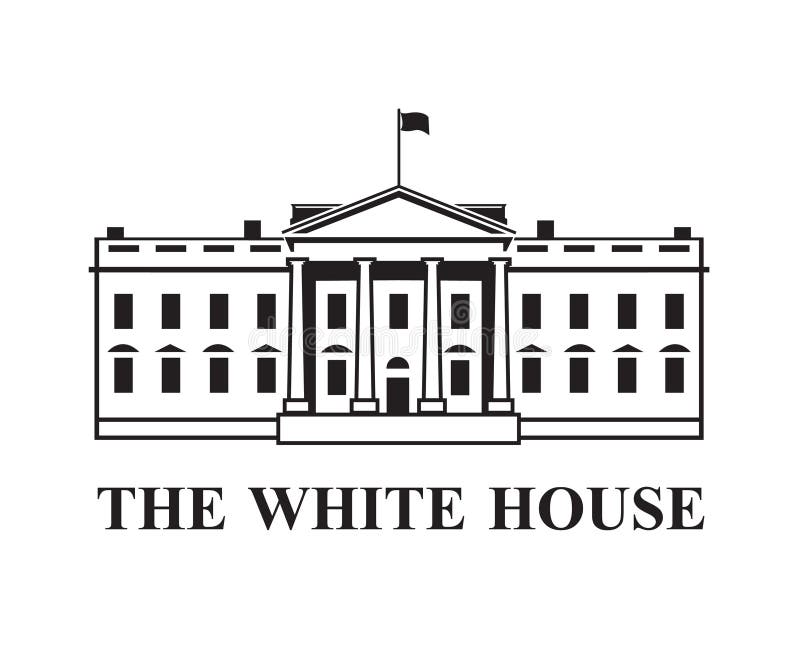 White house icon royalty free illustration