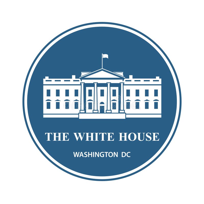 White house icon royalty free illustration