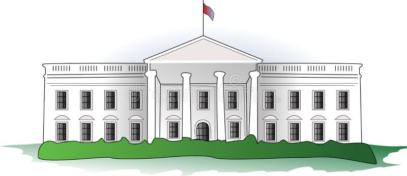 The White House royalty free illustration