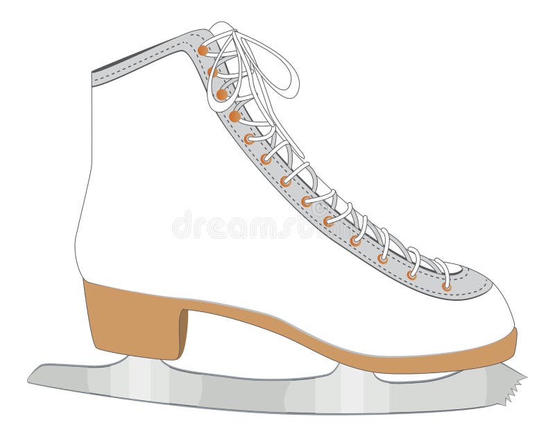 White ice skate