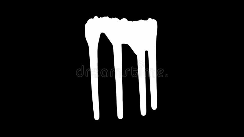 White Ink Dripping Over Black Screen Background Stock Photo - Image of ...