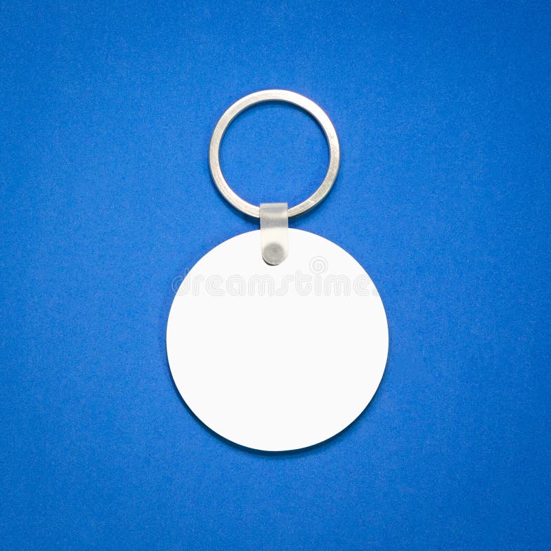 Round Keychain Mockup Product Photo for MDF Circle-shaped Key