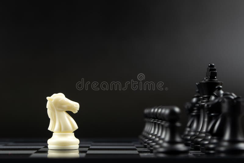 Power And Lonelinessthe Most Powerful Chess Piece Stock Photo