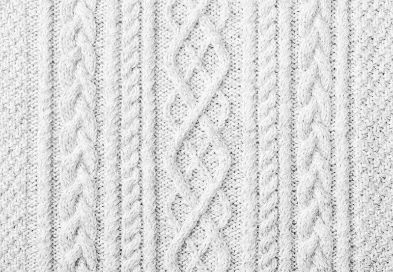 White knitted sweater background