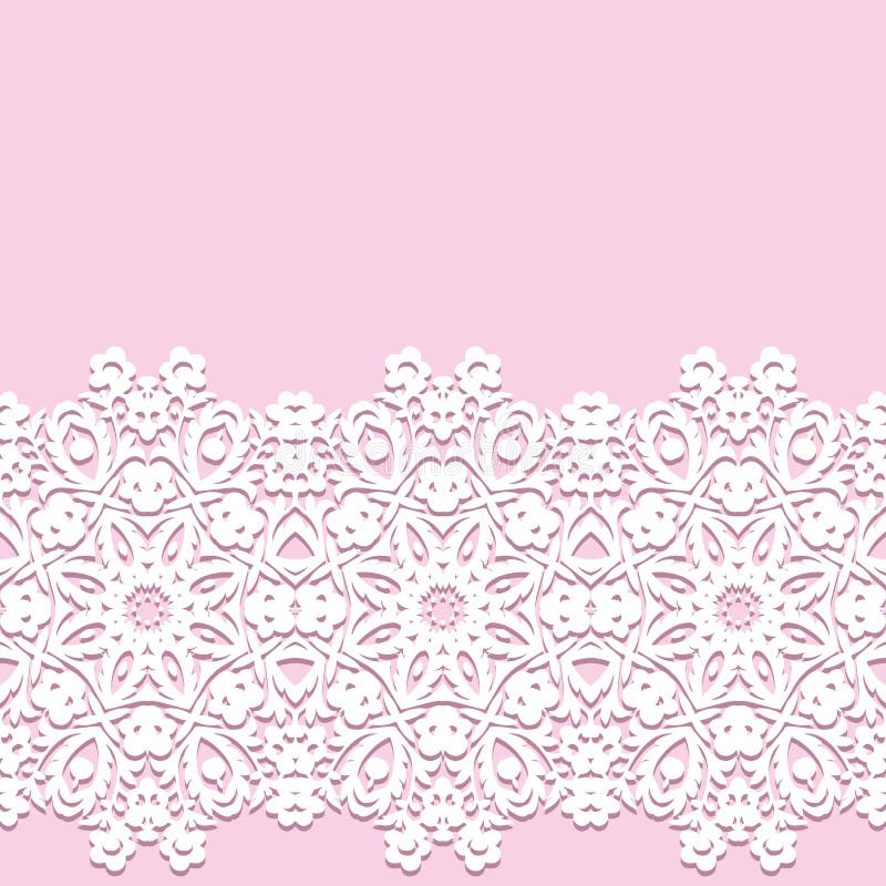 Download White Lace Borders With Shadow, Ornamental Paper Lines ...