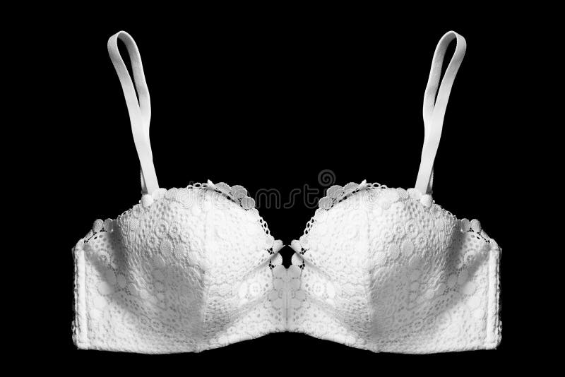 Black brassiere isolated stock photo. Image of underclothing 220221832