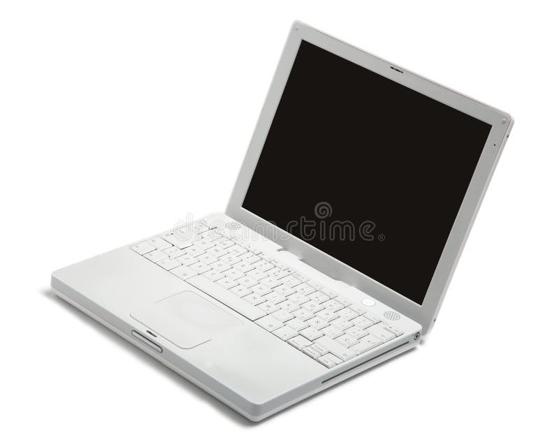 White laptop