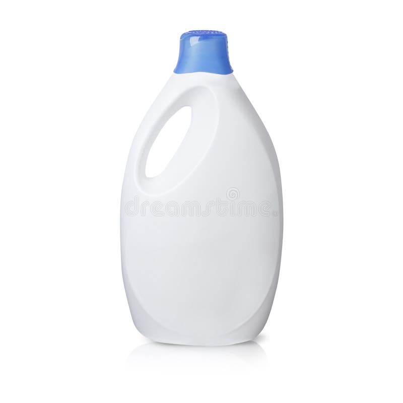 White Large Plastic Bottle for Liquid Laundry Detergent, Cleaner