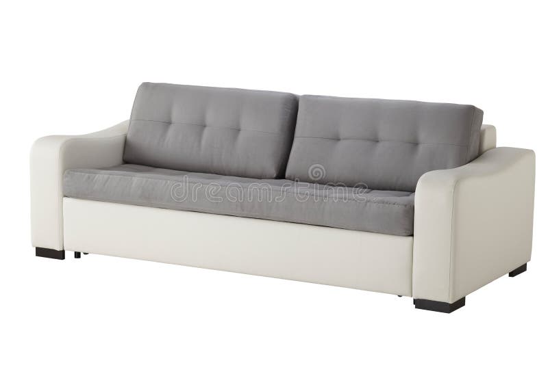 White Leather Sofa Against the Wall Stock Photo Image of bedside, corner 185501166