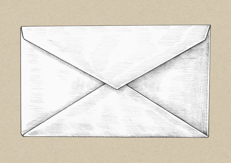 White letter isolated on background stock illustration