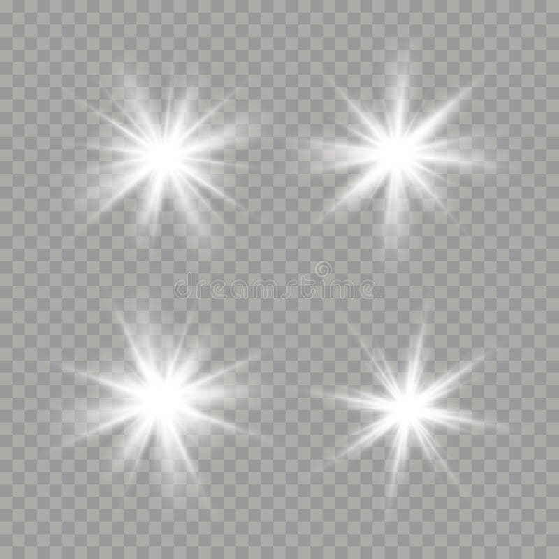 White light star. stock vector. Illustration of glow - 182372136