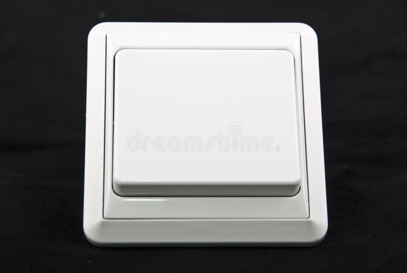 Black Light Switch on White Wall Stock Photo Image of modern, turn
