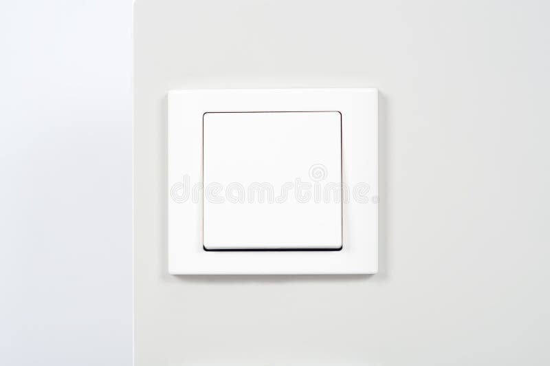 White light switch stock image. Image of button, electrical 20630823