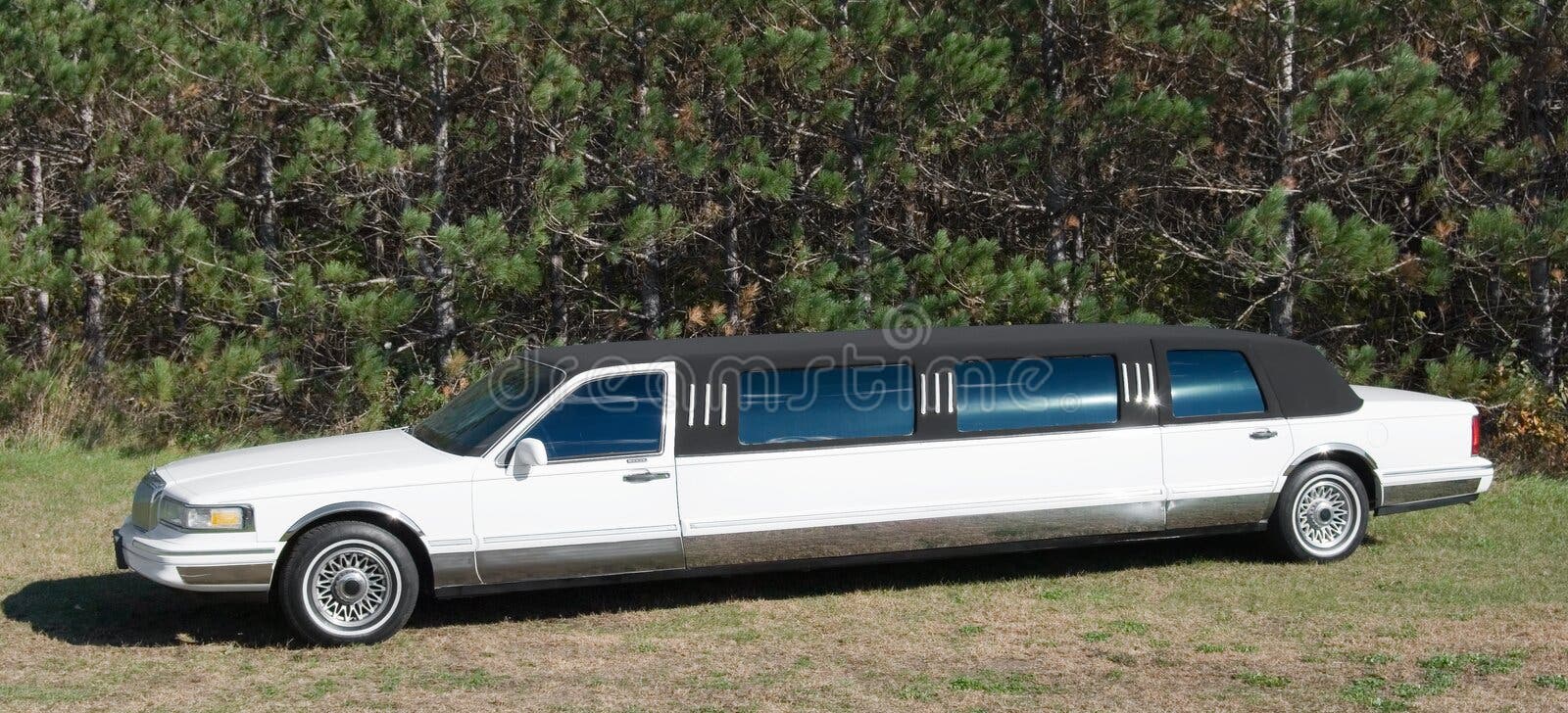 White limousine cutout stock image. Image of limousine 3688607