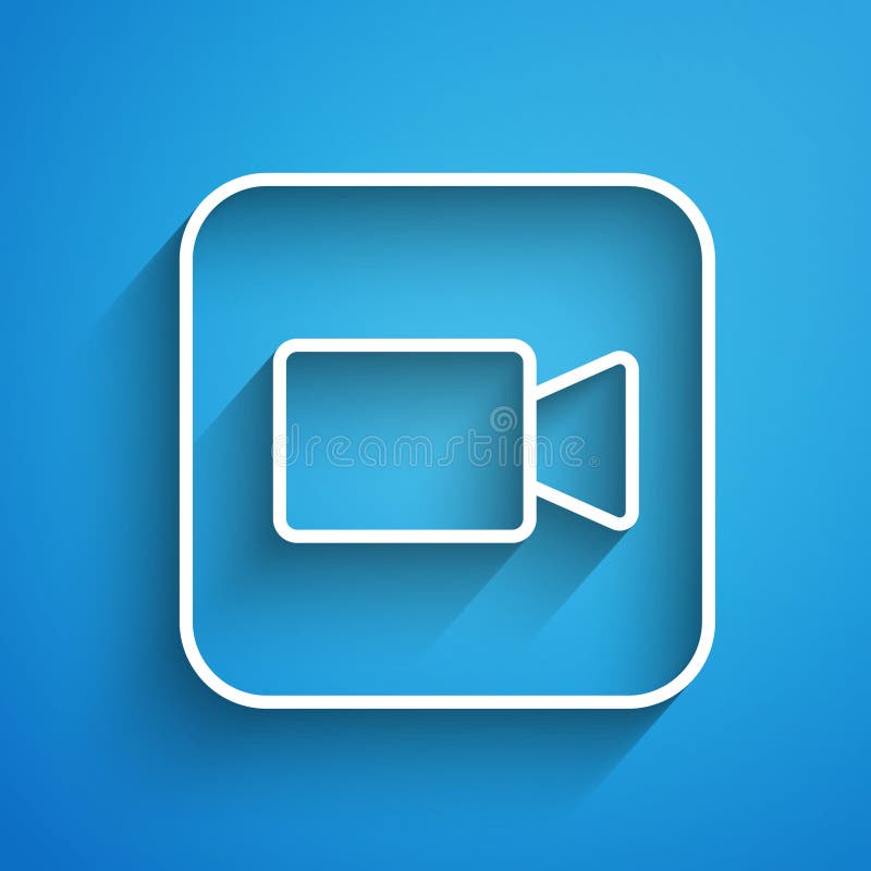 Line Camera Icon Isolated on White Background. Video Camera. Movie Sign