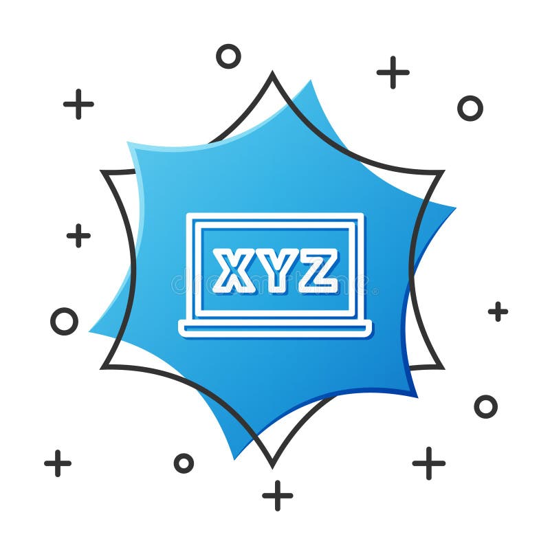 White line XYZ Coordinate system on chalkboard icon isolated on white background. XYZ axis for graph statistics display vector illustration