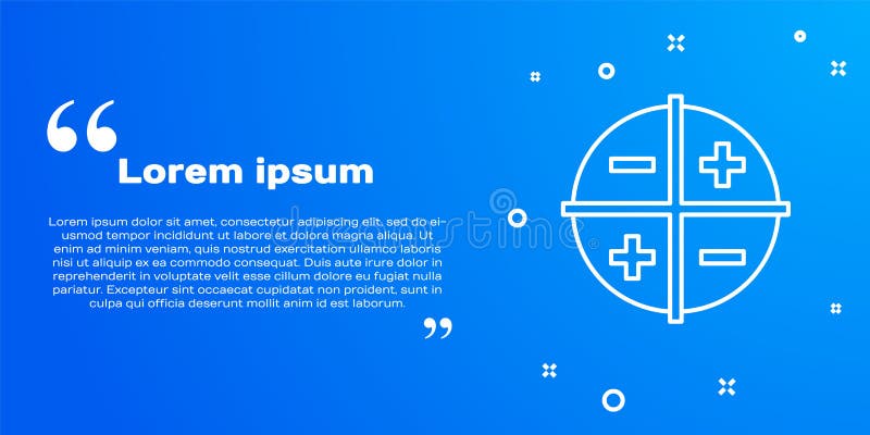 White line XYZ Coordinate system icon isolated on blue background. XYZ axis for graph statistics display. Vector stock illustration