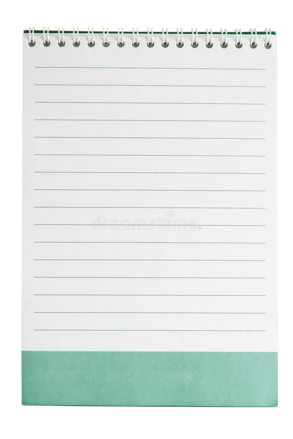 White lined notepad page royalty free stock images