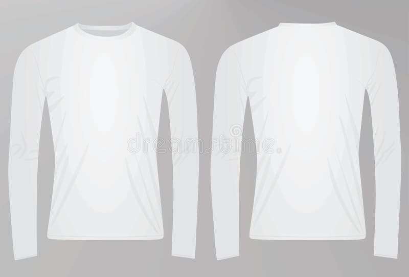 White long sleeved t shirt stock vector. Illustration of beauty - 107940706