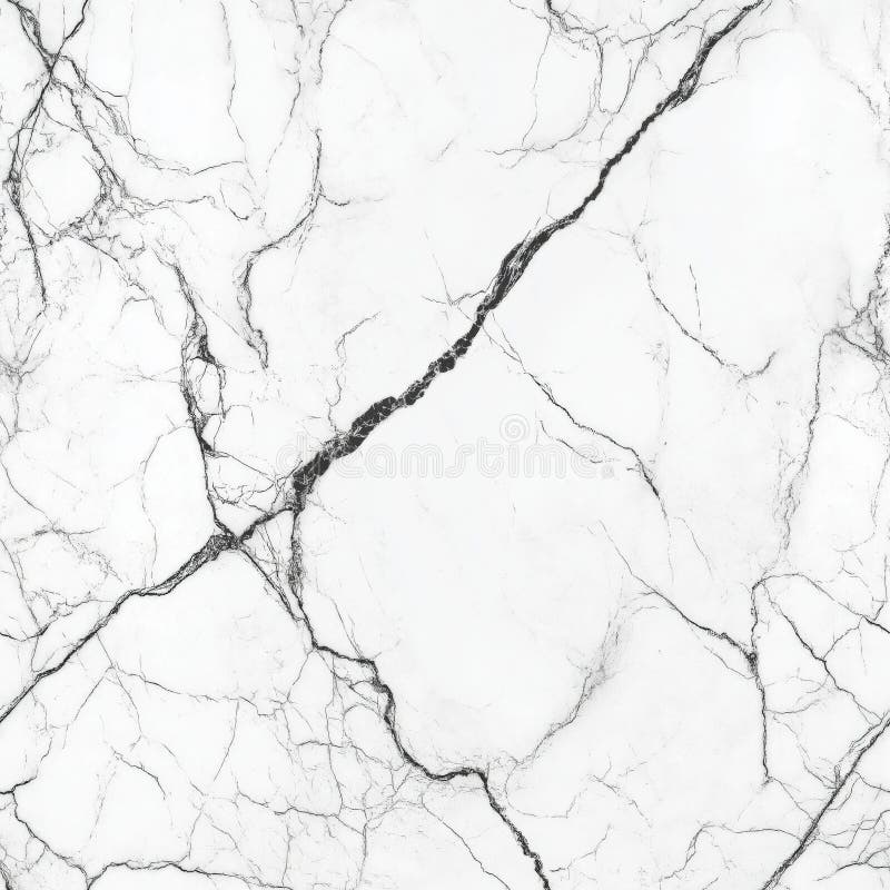 White marble texture with natural black veins stock image