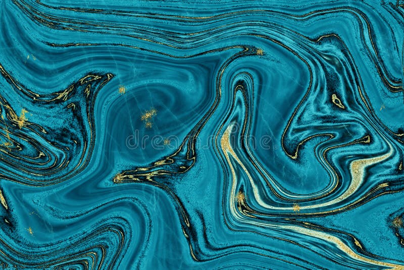 Blue and Gold Marble Texture Design for Cover Book or Brochure and Wallpaper  Background or Realistic Business. Stock Photo - Image of background, black:  181580852