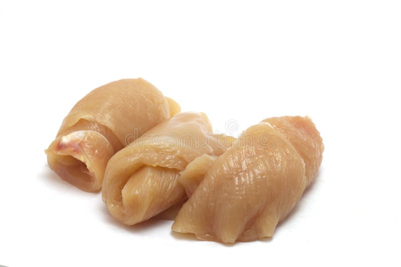 White Meat Slices of Chicken Breast Stock Image Image of board