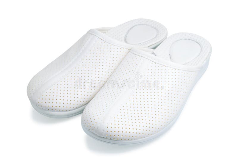 White Medical Shoes Isolated on Stock Image - Image of hospital, heels ...