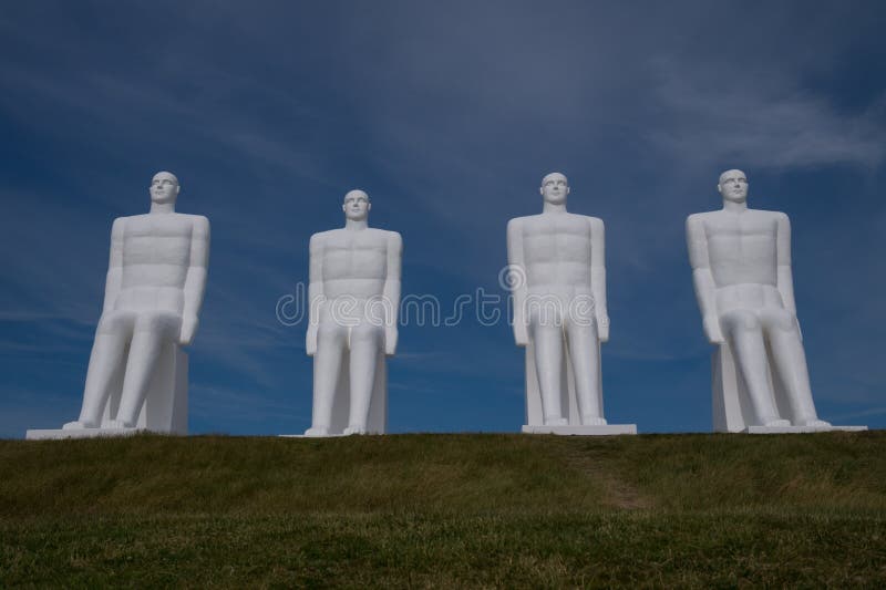 White Men, Esbjerg, Denmark Editorial Photo - Image of landmark, blue ...
