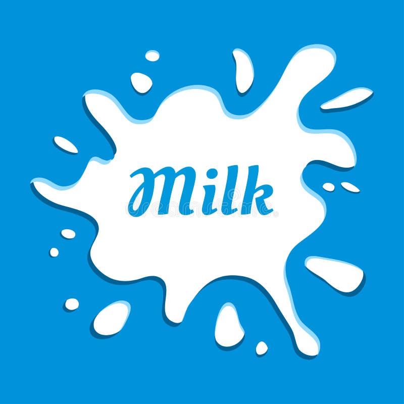 White Milk Splash. Vector Illustration Stock Illustration ...