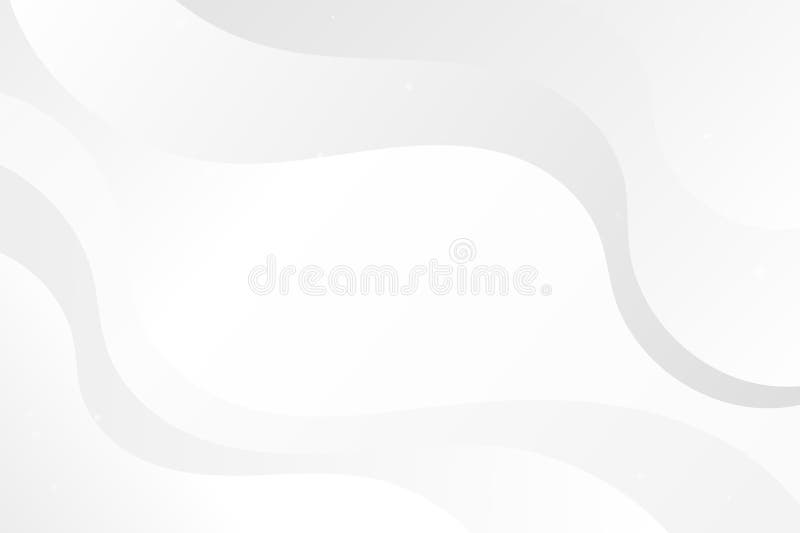 White minimal waves abstract background vector illustration