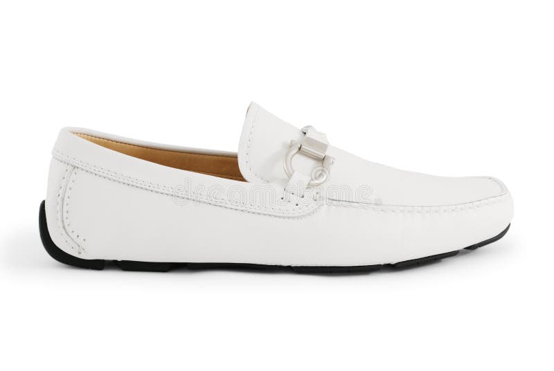 White moccasin stock image. Image of shoes, modern, isolated - 6555435
