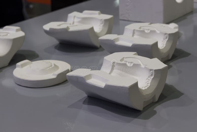 White Mould for Ceramic Slip Casting Production Process Stock Image Image of blank, fine