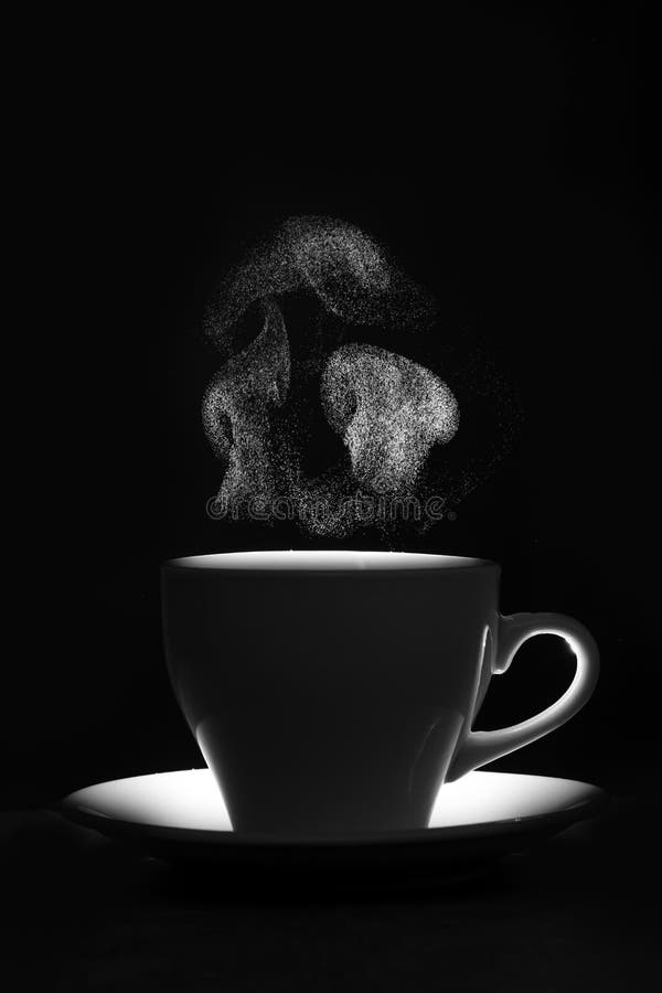 60+ Coffee Steam Black Background Stock Illustrations, Royalty