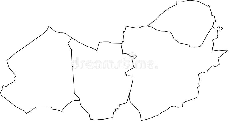 White Municipalities Map of SINT-NIKLAAS, BELGIUM Stock Vector ...