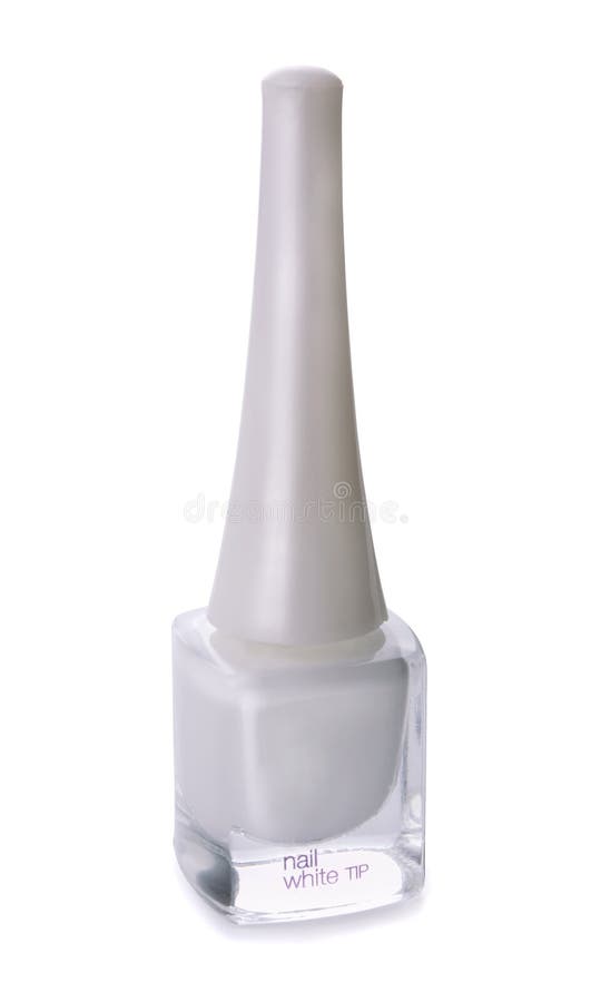White nail polish bottle stock photo. Image of adult 15902388