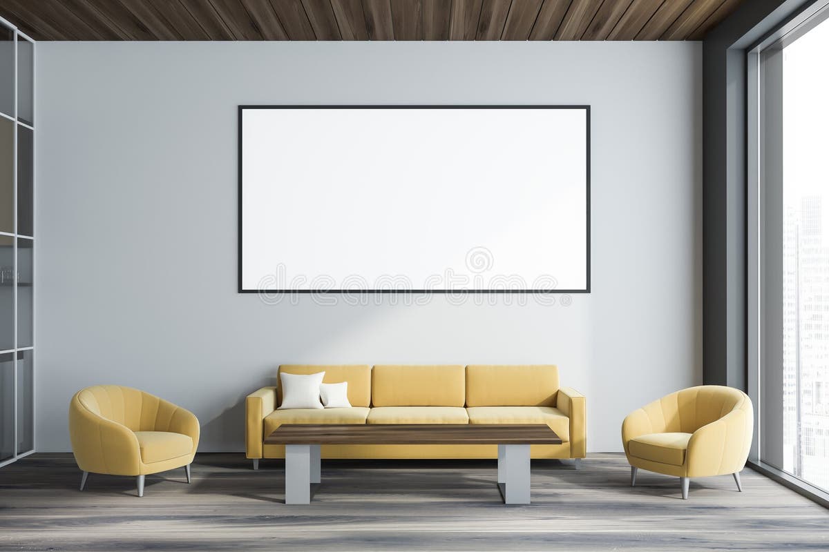 Mock Poster Waiting Room Render Stock Illustrations 1,461 Mock Poster