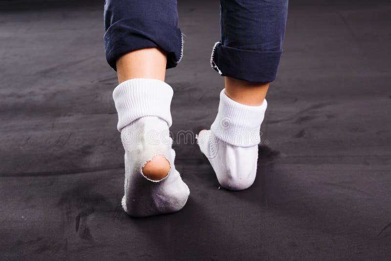 Image Of Used Socks On Wooden Floor Stock Photo, Picture and Royalty Free  Image. Image 106100653.