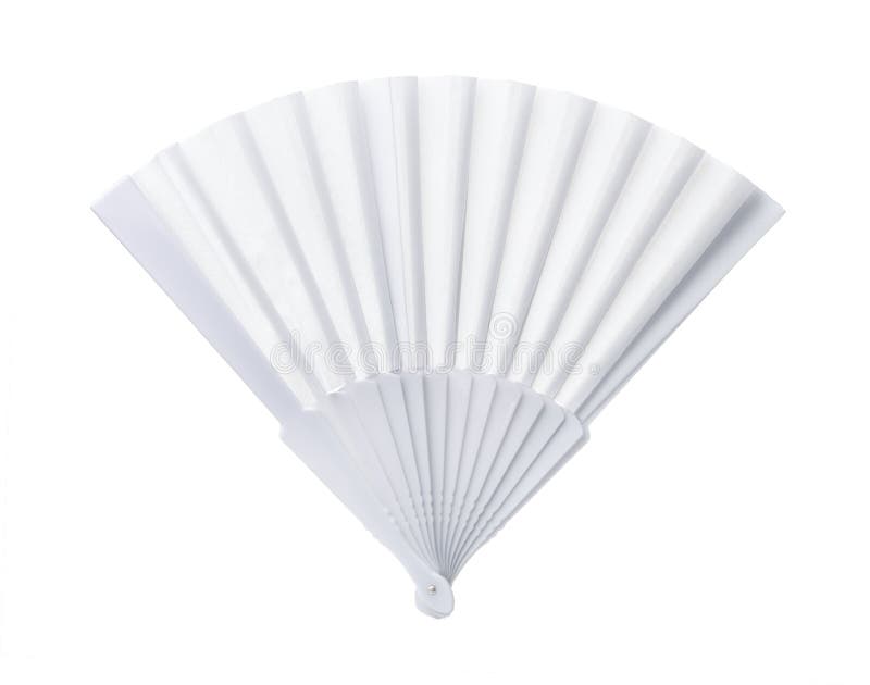 Download White Open Blank Fan Stock Photo Image Of Craft China 101957552