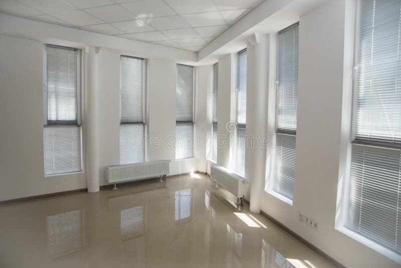 White open space office interior can be used as background stock image