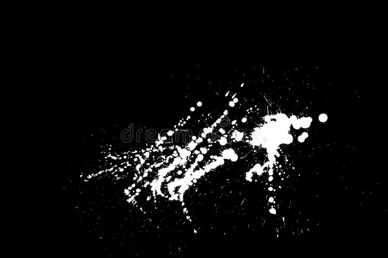 White paint on black stock illustration. Illustration of splat 12628338