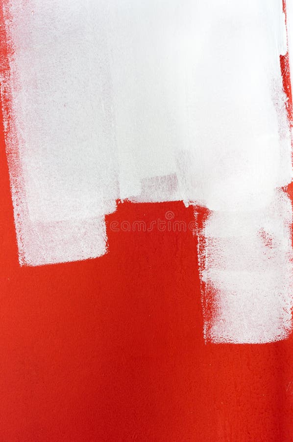 White Paint Over Red Wall Stock Images Image 19360714